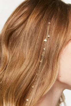 Faux Pearl Hair Chain