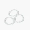 Faux Pearl Stretch Bracelet Set