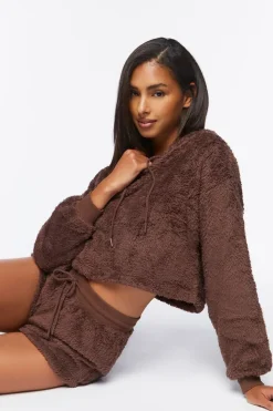 Faux Shearling Lounge Shorts