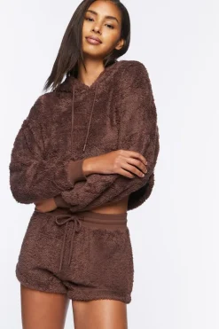 Faux Shearling Lounge Shorts