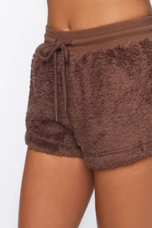 Faux Shearling Lounge Shorts