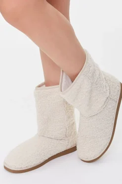 Faux Shearling Slip-On Booties