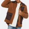 Faux Shearling Snap-Button Jacket