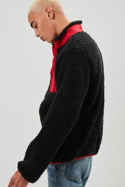 Faux Shearling Zip-Up Jacket