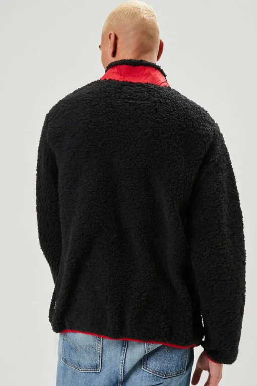 Faux Shearling Zip-Up Jacket
