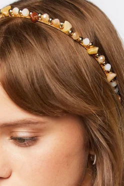 Faux Stone Beaded Headband