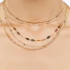 Faux Stone Layered Necklace