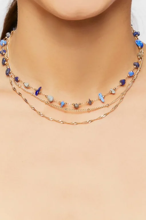 Faux Stone Layered Necklace