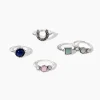 Faux Stone Ring Set