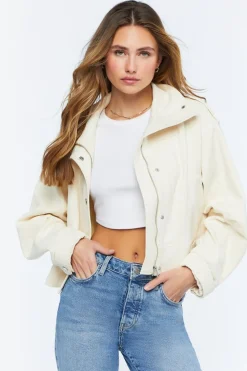Faux Suede Bomber Jacket