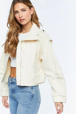 Faux Suede Bomber Jacket