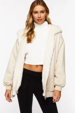 Faux Suede Zip-Up Jacket