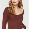 Fitted Cable Knit Sweater