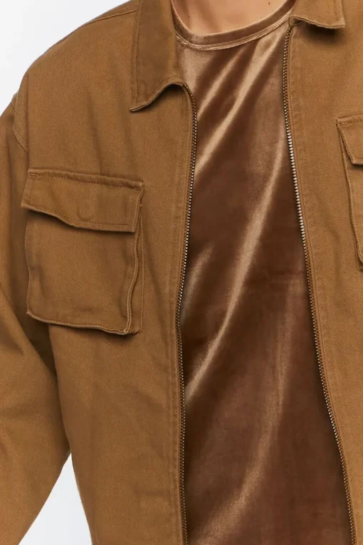 Flap Pocket Bomber Jacket