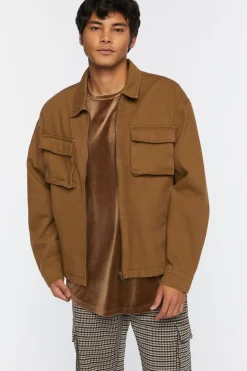 Flap Pocket Bomber Jacket