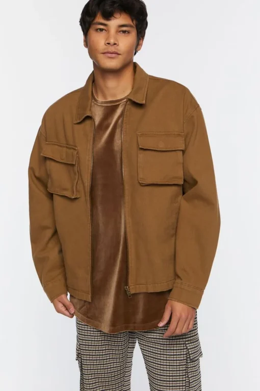 Flap Pocket Bomber Jacket