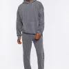 Fleece Button-Hem Joggers
