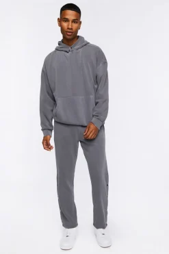 Fleece Button-Hem Joggers
