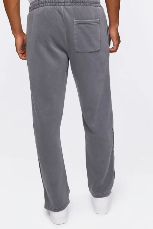 Fleece Button-Hem Joggers