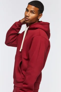Fleece Drawstring Hoodie