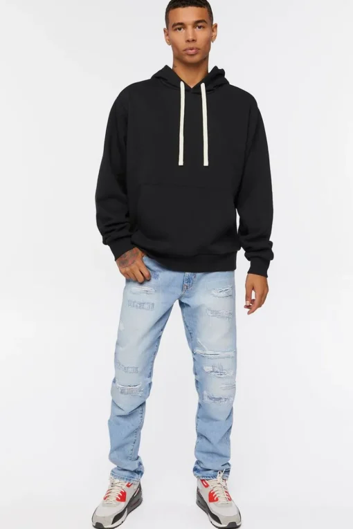 Fleece Drawstring Hoodie