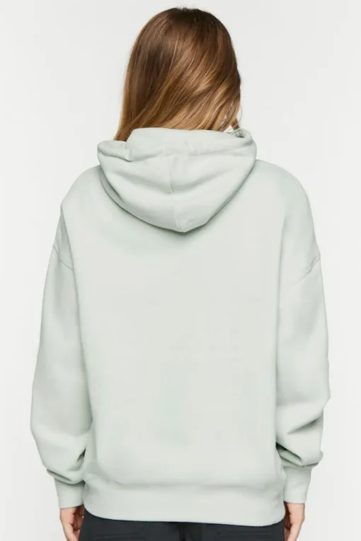 Fleece Knotted Drawstring Hoodie