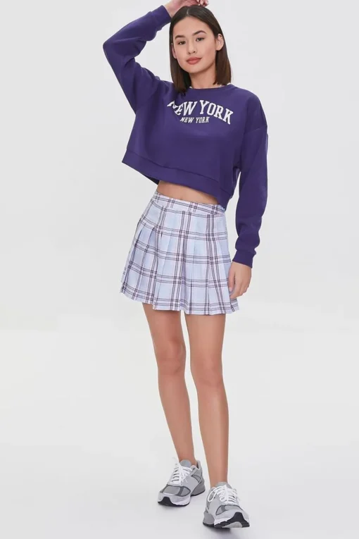 Fleece New York Graphic Pullover