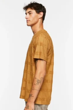 Flocked Geo Crew Tee