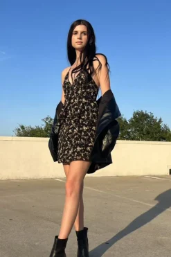 Floral Babydoll Mini Dress