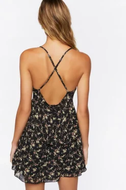 Floral Babydoll Mini Dress