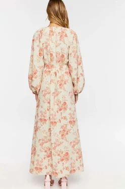 Floral Belted Maxi Dress