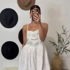 Floral Eyelet Cami Mini Dress