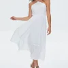 Floral Eyelet Midi Dress