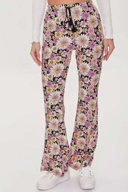Floral Flare Pants