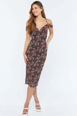 Floral Off-The-Shoulder Cami Dress