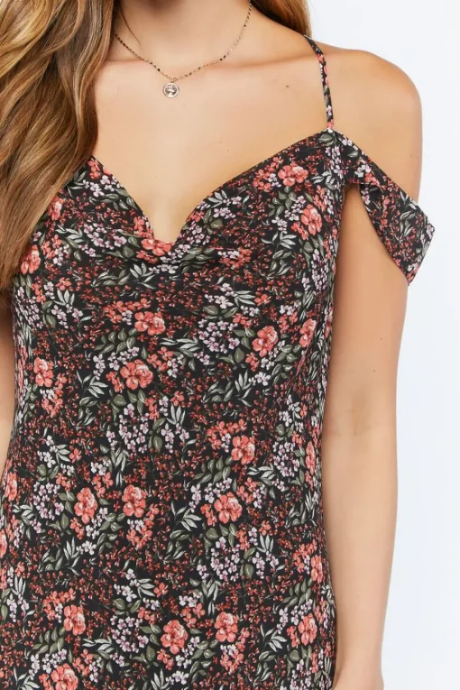 Floral Off-The-Shoulder Cami Dress