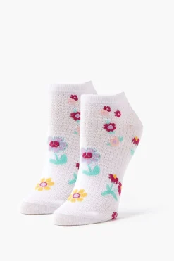 Floral Print Ankle Socks