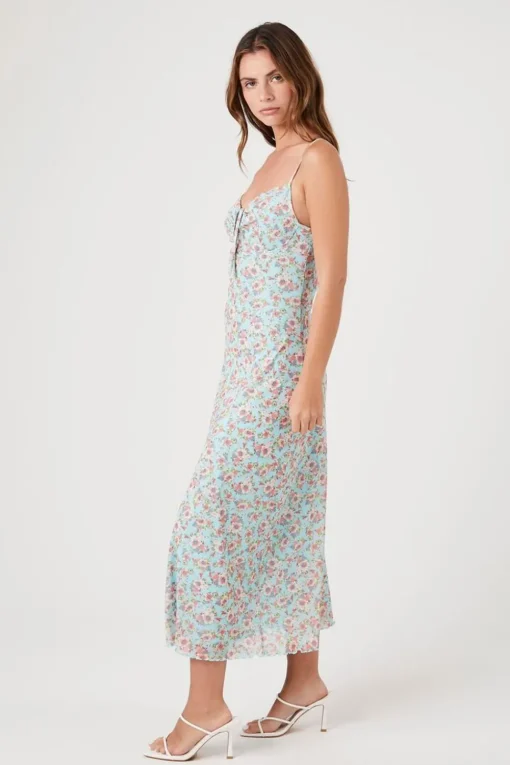 Floral Print Cami Midi Dress