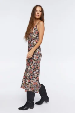 Floral Print Cami Midi Dress