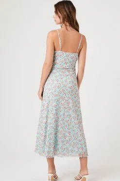 Floral Print Cami Midi Dress