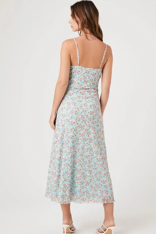 Floral Print Cami Midi Dress