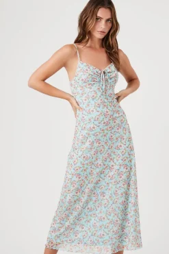 Floral Print Cami Midi Dress