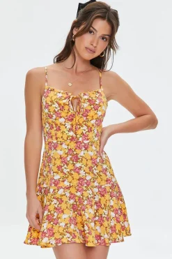 Floral Print Cami Mini Dress