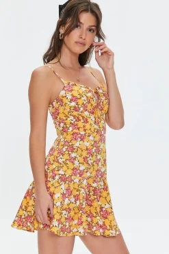 Floral Print Cami Mini Dress