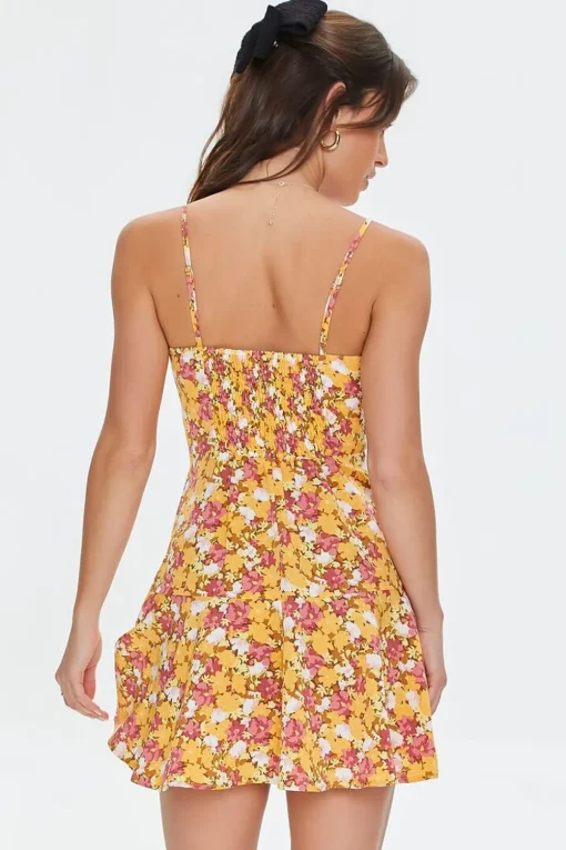 Floral Print Cami Mini Dress
