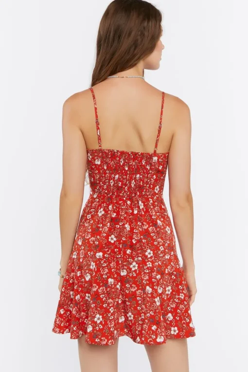 Floral Print Cami Mini Dress
