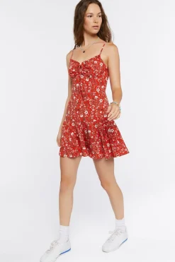 Floral Print Cami Mini Dress
