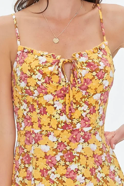 Floral Print Cami Mini Dress