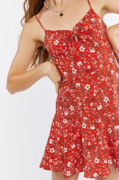 Floral Print Cami Mini Dress