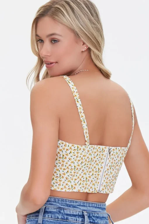 Floral Print Crop Top